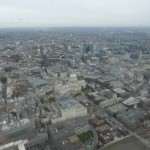 Birds eye view of St Paul's Cathedral.