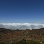 Cloud cover atop Mount Teide.