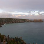 Early evening view from the Minack Theatre.