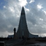 Hallgrimskirkja church in Reykjavik.
