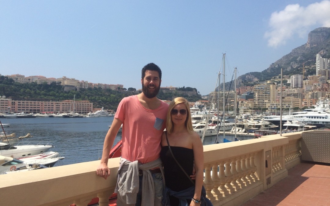 Nicholas Moon and Hana in Monaco.