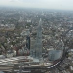 The Shard from the helicopter.