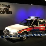 Police car at the Crime Museum Uncovered.