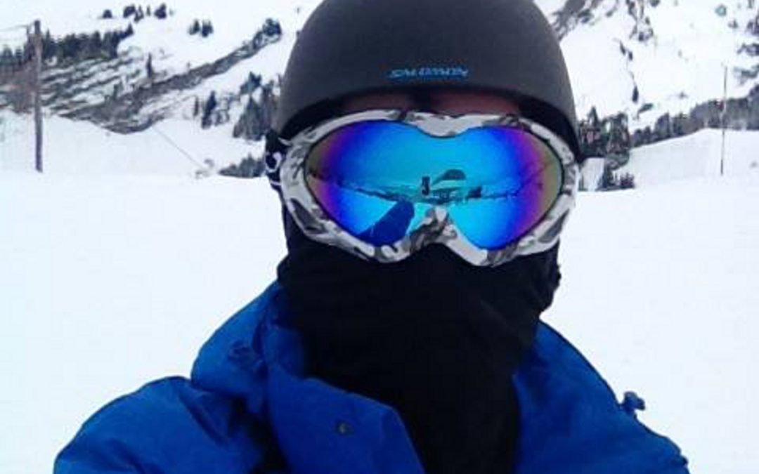 Selfie whilst skiing in Morzine.