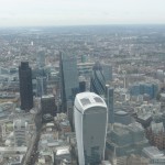 View of the Square Mile from the helicopter.