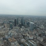 View of the square mile from the helicopter.